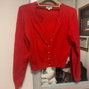 LPA Cardigan Sweater - Red